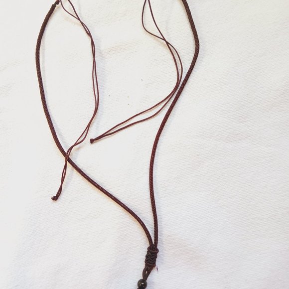 Unisex Beautiful Golden sheen Obsidian string pendant - Picture 3 of 11